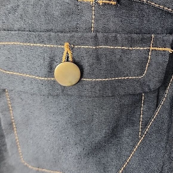 Vintage Tie Front 3/4 Sleeves Two Button Jacket With Collar Sleeve Detail Sz 14 - Picture 3 of 8